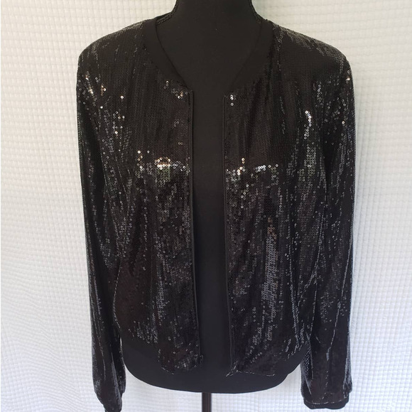 🆕 DREW Anthropologie Peppa Sequin Jacket - Picture 1 of 5